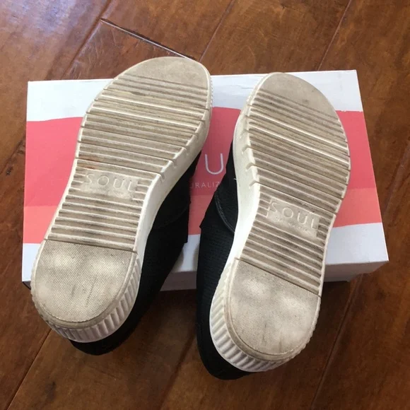 Naturalizer Soul TIA Black 7 1/2 7.5 Shoes Slip On Platform Sneakers - Picture 6 of 16